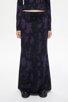 تنورة مطبوعة - أسود - بولي أميد مطرّز برسومات موسم...