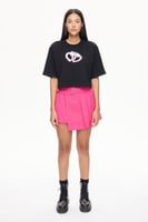 تيشيرت قصير – أسود – طبعة موسمية – قصة كبيرة الحجم...