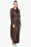 معطف جلد طبيعي للنساء من DERIZA - أصلي