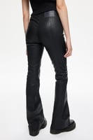 بنطال جلدي 003 – أسود – واسع جلد طبيعي – نسائي – L...