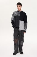 بلوفر رجال - أسود - قماش أكريليك بولياميد موهر صوف...