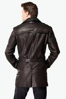 معطف بونو الجلدي للرجال باللون الأسود من DERIZA -...