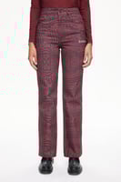 بنطال كابيرن بسجادة ليزر منقوش - قصة مستقيمة - نسا...