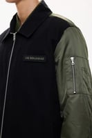 جاكيت بومبر رجالي أسود / رجالي - راحة وأناقة - Les...