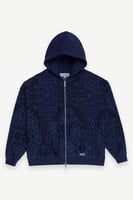 هودي رجالي - كحلي - قطن 100% قصّة مريحة بسحاب - Le...