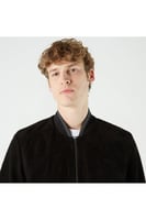 جاكيت أسود رجالي بسحاب من Lacoste- أصلي