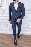 بدلة رجالي أزرق داكن من Pr-paco-romano-أصلي