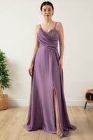 فستان سهرة نسائي بنفسجي فاتح من Pullimm - أصلي