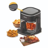 Denx DEN DX3411 – قلاية هوائية وشواية كهربائية 2 ف...