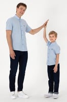 قميص بولو سماوي