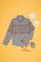 قميص بولو رمادي