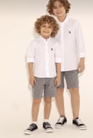 قميص بولو اطفال ابيض