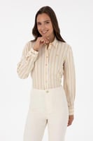 قميص نسائي بولو مخطاط