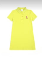 فستان بولو بناتي اصفر