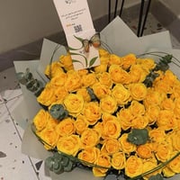 صباح الورد – بوكيه ورد أصفر فاخر