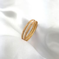 غوايش ذهب اطفال دق الخط السريع مجوف - 10 سم