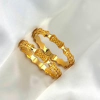 غوايش ذهب خلية النحل كويتي - 19 سم