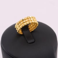 خاتم ذهب حب الرمان ثلاث ادورا - عيار 21