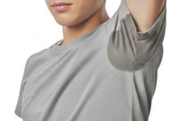 علاج فعال للتعرق التي يبدو واضحة مع اللون الرمادي