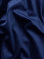 تيشيرت بولو مخملي ازرق فضفاض (اوفر سايز) (زي المعه...