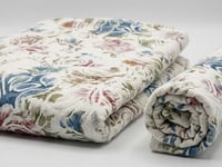 طقم روب استحمام جاردن 5 قطع تصميم مشجر - أبيض - قي...