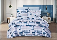 مفرش دوريس المضغوط مزدوج بدون شرشف - 3 قطع