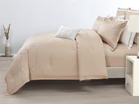 مفرش لوريا صيفي مزدوج مطرز من خامة القطن - 9 قطع