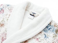 طقم روب استحمام جاردن 5 قطع تصميم مشجر - أبيض - قي...