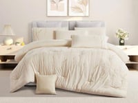 مفرش إي صيفي مزدوج مطرز 9 قطع