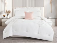 مفرش إي صيفي مفرد ونص مطرز 5 قطع