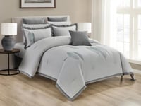 مفرش صيفي بربرا مزدوج من خامة القطن المطرز 9 قطع