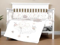 مفرش الأرنب بـ حواجز للأطفال مفرد - 7 قطع