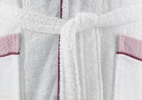 روب استحمام أطفال عمر 9 إلى 10 سنوات - أبيض و وردي