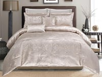 مفرش كاتنس الفاخر مزدوج من نسج الجاكار - 8 قطع