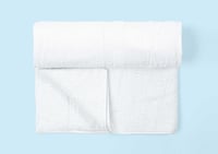 منشفة هرنبون القياسية من خامة القطن - أبيض