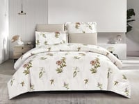 مفرش روبي صيفي مفرد ونص من خامة القطن 4 قطع