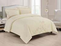 مفرش اسنوا اوف وايت صيفي مفرد من خامة القطن المطرز...