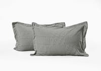 مفرش بام شتوي مزدوج 6 قطع - رمادي