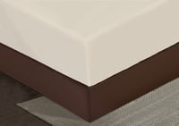 مفرش فندقي مزدوج 7 قطع Beddy box - بيج فاتح