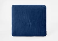 مفرش بام شتوي مفرد 4 قطع - أزرق غامق