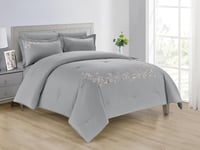 مفرش صيفي لينون مفرد ونص من خامة القطن المطرز 6 قط...