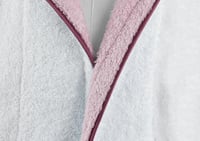 روب استحمام أطفال عمر 5 إلى 6 سنوات - أبيض و وردي