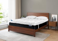 لباد قطن ملكي 15 سم 180×200 - مزدوج + مفرش هدية قط...