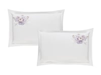 مفرش إي صيفي مفرد ونص مطرز 4 قطع