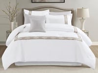 مفرش سولين صيفي مفرد من خامة القطن المطرز 5 قطع