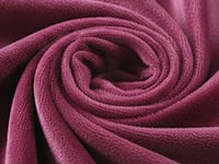 بطانية دفء شتوي سادة مقاس مفرد - عنابي