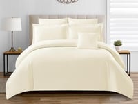 مفرش كارا الفندقي مزدوج من خامة القطن كريمي 8قطع(2...