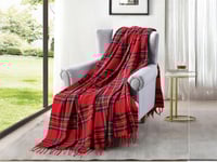 بطانية دفء شتوي مربعات مقاس مفرد