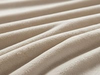 بطانية دفء شتوي سادة مقاس مفرد ونص - فضي