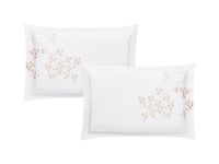 مفرش بي تاج صيفي مزدوج مطرز 7 قطع